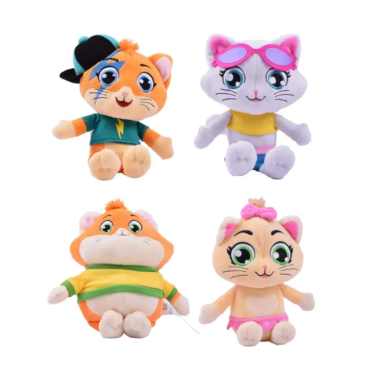 44CATS PELUCHE SOFT, ANIMALES GATO,4MODELO SURTIDOS ALEATORIOS CON SONIDO - 1