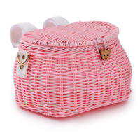 Cesta De Bicicleta Para Niños Accesorios De Bicicleta Hecha De Plástico Y Hilo Tela Adecuada Para Bicicletas Y Scooters Color Variado Tamaño Approx 18cm X 15cm X 13cm - details 10