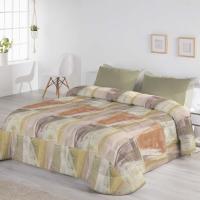 Edredón Conforter Fundeco Modelo BRADY Reversible Verde Beige Colores Naturales 100% Poliéster - details 1