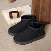 Botas De Plataforma Ultra Mini De Cuero Para Mujer Invierno Botines De Piel Acolchados Botas De Lujo Con Tacón Medio Y Cierre SLIP-ON - details 16