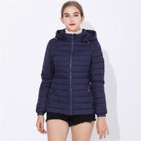 Abrigo De Panales Con Capucha Para Mujer COUTUDI Ligero Y Caliente Ropa De Invierno Casual Con Capucha Antigolpes Moda Outerwear Para Mujer Tallas S/M/L/XL/2XL Colores Negro Rojo Azul - details 1