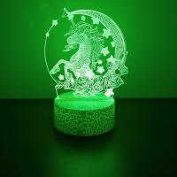 Lámpara Nocturna LED 3D Unicornio Anime Cambio De Color RGB Luz De Noche Para Niñas Decoración De Habitación Y Dormitorio Juguete Regalo - details 12