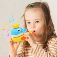 Juguete De Entrenamiento De Músculo Oral Para Niños Y Bebés Pequeño Cuerno Flotante Pelota Juguete Educativo De Inflado Para Desarrollo Temprano - details 0