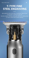 Cortador De Pelo Kemei 10W Para Hombres Trimmer De Barba Corte Profesional Con Cuchilla T Blada De Acero Inoxidable Sin Cable - details 5
