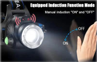 Linterna Frontal Recargable USB 18650 Con Sensor De Movimiento LED Impermeable Para Pesca Y Camping Luz De Mano Portátil - details 2