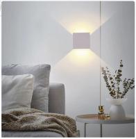 Lámpara De Pared LED 6W Energía Eficaz Iluminación Interior Luz De Aluminio Disponible En Negro Y Blanco Iluminación Contemporánea Para Cocina Dormitorio Estudio Baño - details 2