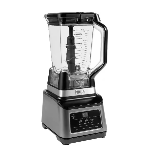 Batidora de vaso Ninja BN750, 1200 W, 2,1 L, vaso individual 700 ml, Tecnología Auto-iQ, Negro - 1