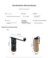 CAMPINGMOON Molinillo De Café De Acero Inoxidable Plegable Para Camping Estilo Italiano Para Térmicas No Desechable - details 2