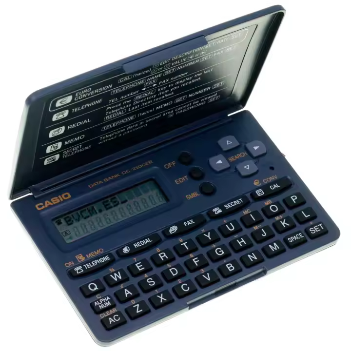Agenda Electrónica Casio DC-2100ER-W Capacidad 1600 Bytes. - 1