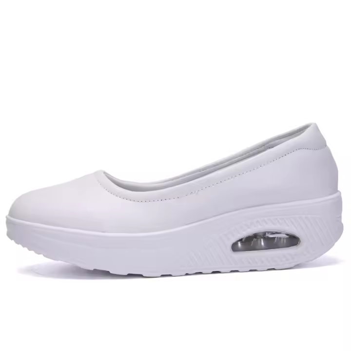 Zapatos casual sin cordones con plataforma de mujer, zapatos para caminar, cuidado b 0 - 1