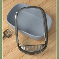 Caja De Arena Para Gatos Semi-cerrada Desmontable Anti-salpicaduras Gran Capacidad No Adhiere Película Plástica Para Mascotas Apto Para Gatos Y Gatitos - details 5