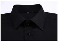 Camisa Clásica Para Hombres Tallas Grandes 6XL 7XL 8XL Blanco Manga Larga Estilo Trabajo Y Casual Sólido De Cuello Cuadrado - details 9