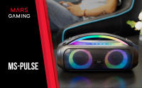 Mars Gaming MS-PULSE, Altavoz Bluetooth Portátil 50W RMS, Iluminación RGB, 2 Drivers Activos 93mm + 2 Drivers Pasivos Ultra-Bass, Función Manos Libres, USB/MicroSD/AUX/FM, Asa y Correa, Altavoz Gaming en Negro o Blanco - details 0