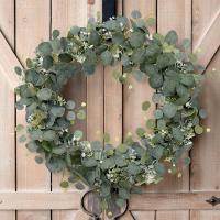 Guirnalda Artificial De Eucalipto 180cm Para Decoración De Casamiento Fiesta En Casa Arco De Flores Postizo Plástico De Hoja - details 1
