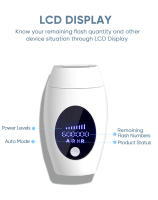 Vancostar Epilador IPL Para Mujer Con Lámpara LCD De 1200000 Pulso Reemplazable Trimmer De Cuerpo Y Cara 3 Velocidades - details 6