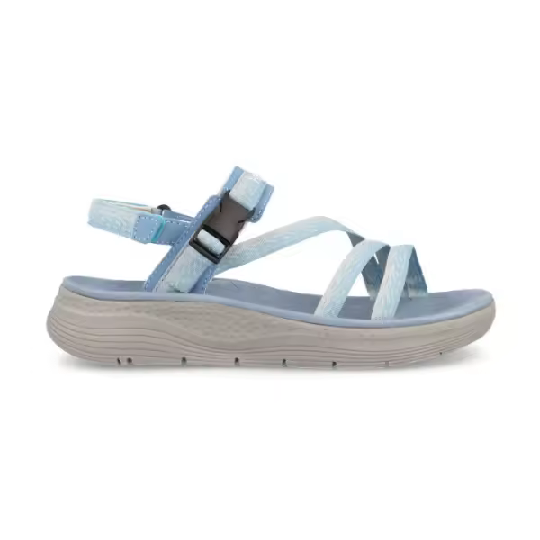Sandalias Mujer Estilo Confrides Azul Claro - 1