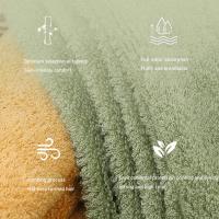 Juego De Toallas De Bambú Fibra Para Adultos 1/4/6PCS Absorbentes De Alta Calidad Toalla De Baño Para El Hogar Y El Baño Toalla De Mano Y Rostro Verde - details 0