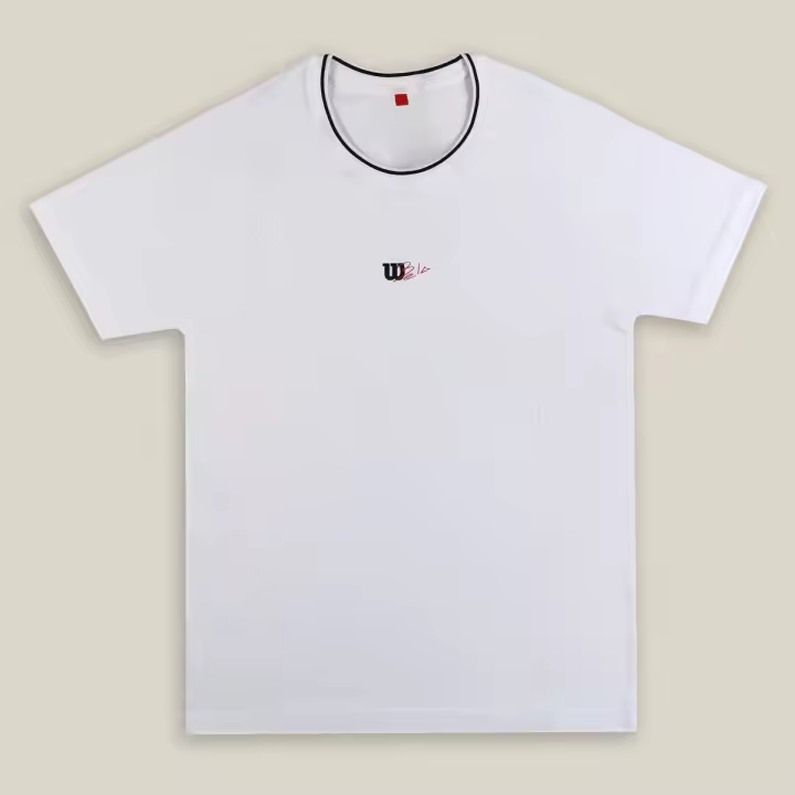 Camiseta Wilson Bela Seamless Crew 2.0 - Blanca / Negra - 1
