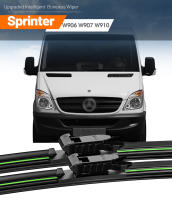 2pcs LimpiaParabrisas Delantero Para Mercedes Benz Sprinter W906 W907 W910 2006-2023 Plegables En Seco Y Húmedo Accesorios De Ventana - details 0