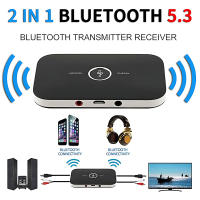 Transmisor y receptor de Audio B6 2 en 1 con Bluetooth 5,3, 3,5mm, AUX + RCA, batería de 600mAh, adaptador inalámbrico para coche, PC, TV, auriculares - details 0
