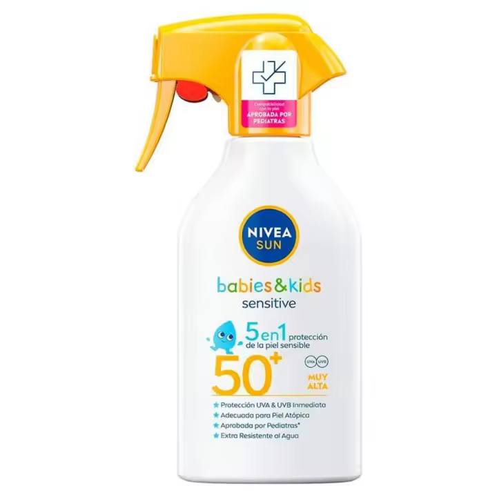NIVEA SUN Bebés y Niños Sensitive Spray Solar FP50+ - 1