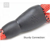 Correa Reflectante Para Perros Con Manija Padded Cómoda - Doble Fuerte Traction Rope Para Perros Fuertes - Enhance Seguridad Y Contraste - details 6