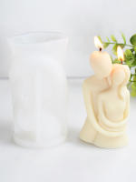Molde De Vela De Silicona 3D Pareja Romántica Dulce Para Aromaterapia Y Arte De Grabado Decoración De Hogar Regalo De Boda Forma De Figura Humana Tamaño 12.5*7cm - details 0