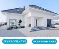 Cámara De Seguridad IP Inalámbrica Exterior 4K 8MP HD Con Lente Doble PTZ WiFi Auto Tracking Cámara De Vigilancia Para Calle iCsee - details 6