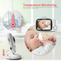 Monitor De Bebé Con Vídeo VB603 2.4G Wireless Pantalla LCD De 3.2 Pulgadas Audio Bidireccional Visión Nocturna Cámara De Seguridad Babysitter - details 5