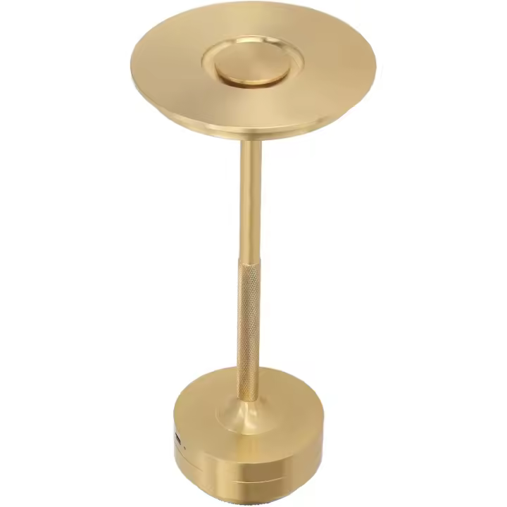 Lampe de Table Sans Fil Recargable, Lampe de Table LED Portable avec Capteur Tactical, 16 Types de Lumière LED en Métal USB pour Restaurant, Chambre à Coucher, Bar Extérieur, - 1