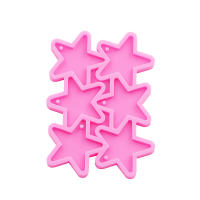 Molde De Silicona GJ-210 Pentagram Brillante Para Resina Epoxy DIY Para Llaveros Pendantes Y Joyería Accesorios De Drip - details 5