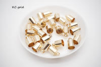 50pcs Trenzado De Cuero Con Cierre De Esferas Para Joyería DIY Tamaño De La Punta Del Cordón De 3-10mm Encabezado De Bola Para Creación De Collares - details 2