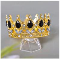 Tiara De Estilo Barroco Lujo Para Mujer Adorno De Cabeza Elegante Con Rhinestones Accesorio De Novia Vintage Para Fiesta Y Pageantes - details 3