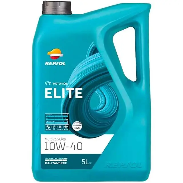 REPSOL aceite lubricante con base sintética para coche ELITE MULTIVÁLVULAS 10W-40 5L - 1