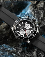 Reloj De Pulsera Deportivo Para Hombre MEGIR Lujo Negocios Caso Grande Luminoso Cronógrafo Resistente Al Agua Con Fecha - details 11