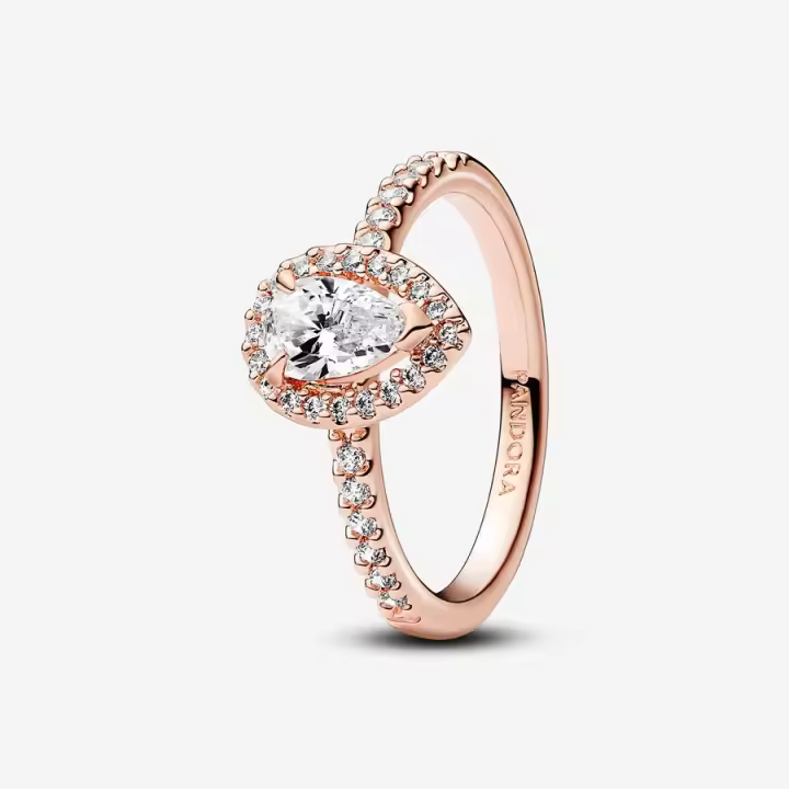 Anillo Halo Brillante Corte Pera Pandora 182835C01 - 1