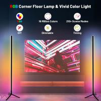 Lámpara De Piso Inteligente Bluetooth WiFi 120cm LED RGB Ajustable Para Dormitorio Estudio Sala De Estar Decoración De Navidad - details 5