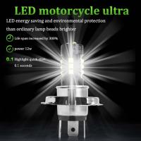 Bombilla De Moto LED Universal AC DC Ultra Blanca Alta Brillo H4 P15D BA20D 3030 15SMD Alta/Baja Lámpara De Moto - details 4