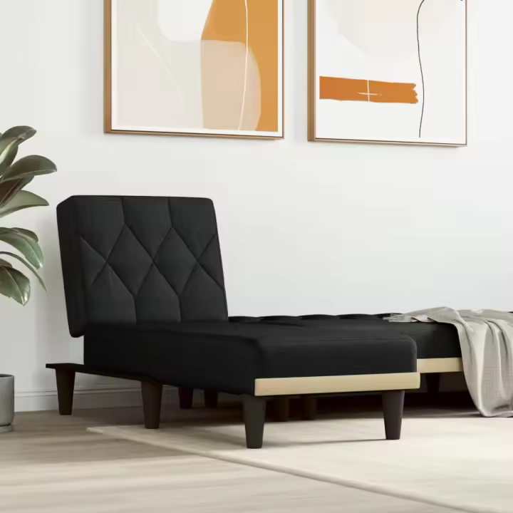 vidaXL Sofá diván de tela en color Gris oscuro/Negro/Gris claro - 1