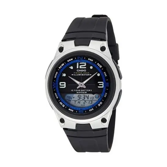 Reloj Casio AW-82-1AV Fishing Timer Moon correa de resina water resist 50m - 1