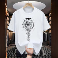Camiseta Vintage Viking Para Hombre Primavera Verano Casual Diario Cotton Ligera Con Estampado Comoda Top Para Exterior Y Hogar - details 3