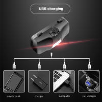 Linterna Frontal LED 3 Modos Zoomable Torcha Frontal 18650 Luz De Pesca Roja Azul Verde Morada 395nm UV Para Caza - details 3