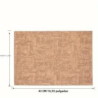 Mantel Individual De Cuero sintético Doble Cara Estilo Nórdico Resistant To Calor Y at La Huedad Para Casa Y Restaurante Tamaño 43x30CM - details 0