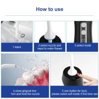 Fregador De Dientes Portátil PAKISS Con 4 Modos Alta Potencia Suave Para Encías Elimina Placa Y Partículas De Alimentos Impermeable Y Recargable - details 4