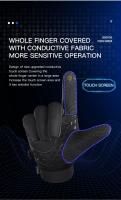 Guantes De Ciclismo Para Invierno a Prueba De Viento Táctiles Cálidos Y Resistentes Al Agua Para Hombres Y Mujeres Guantes De Motocicleta No Esmerilados De Silicona Antideslizantes - details 8