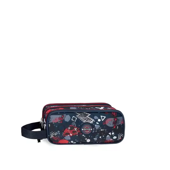 Estuche Triple Cremallera Movom Free Time 2764721 - Nueva Colección - Medidas: 10x22x9cm. - 1