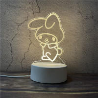 Lámpara De Mesa Creativa Sanrio Hello Kitty My Melody Kuromi Luz Nocturna Estilo Hawaii Para Dormitorio Y Sala De Estar Regalo De Cumpleaños Para Niñas - details 0