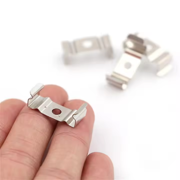 soportes para lámparas fluorescentes T5 con clips plateados - 1