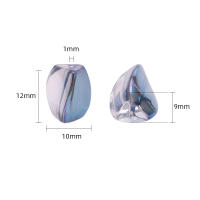 20 Pcs Hileras De Cuentas De Vidrio Cristal Forma Torcida Irregular Para Creación De Joyas DIY Accesorios De Encanto Para Manualidades - details 1