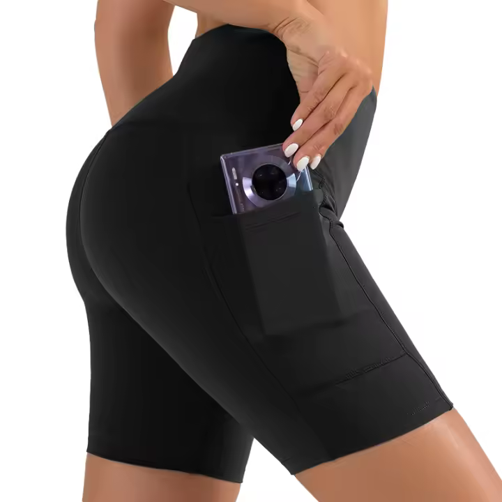 FREES COPES Pantalones Cortos de Yoga Mujer Sin Costuras Realce de Glúteos，seamless yoga leggings - 1